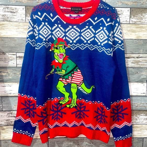 Blizzard Bay Other - Sz M Dinosaur Ugly Christmas Sweater